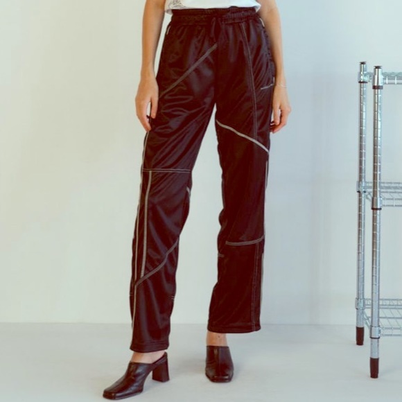 deconstructed track pants